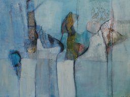 heute in blau geträumt    120 x 80